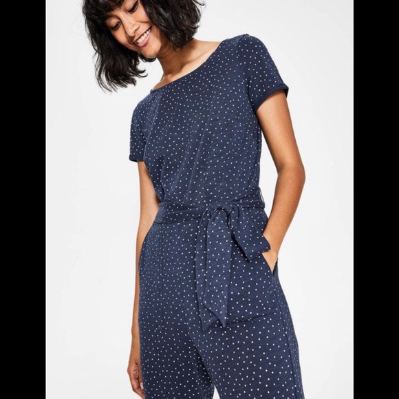 navy spotty jumpsuit